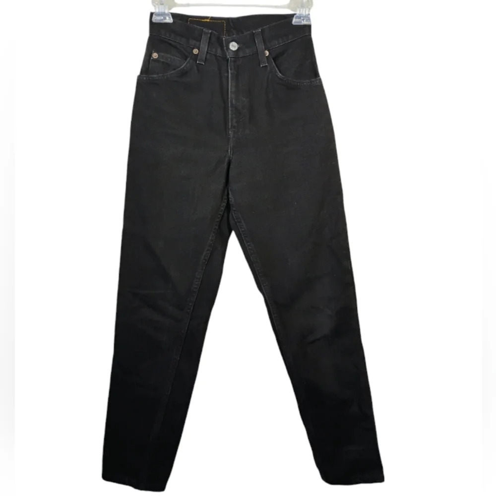 Vintage Levi's Orange Tab Relaxed Fit Tapered Leg Black Denim Jeans Size Small